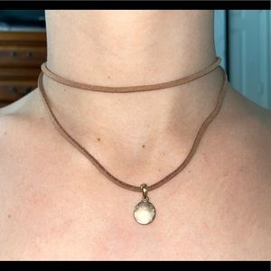 brown layered necklace!